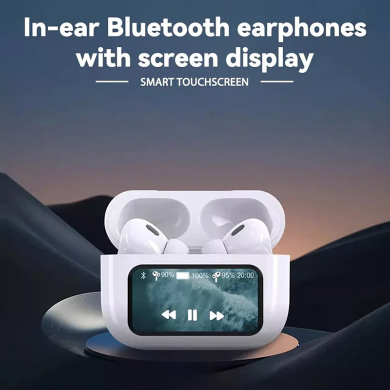 Wireless A8 earphones with LED screen