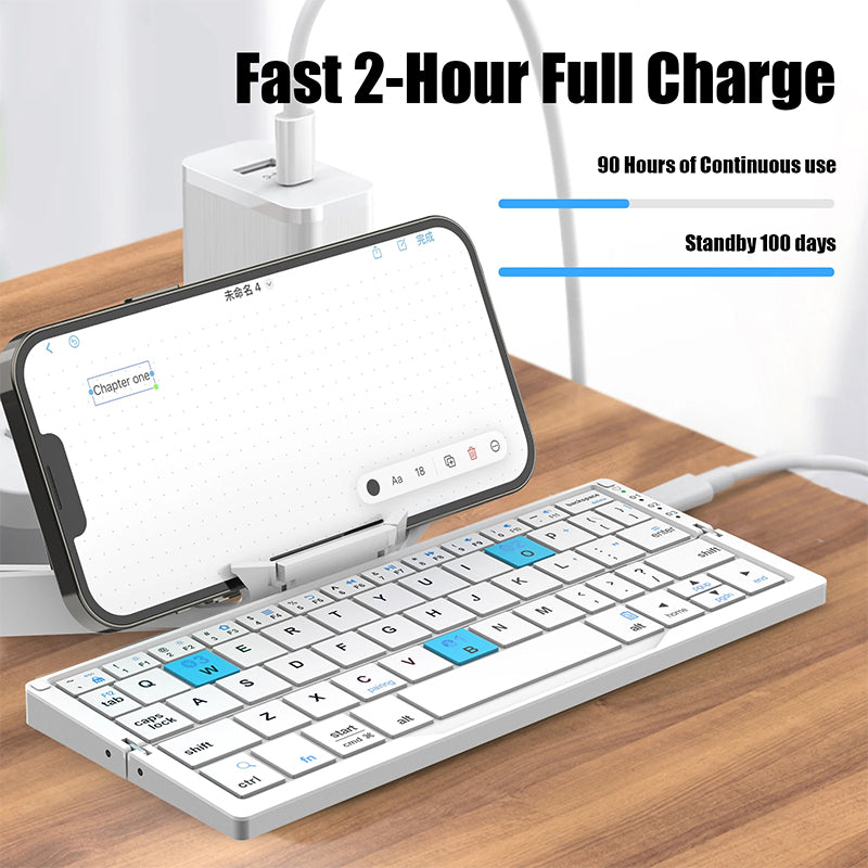 HB199 ultra-thin folding wireless three bluetooth keyboard