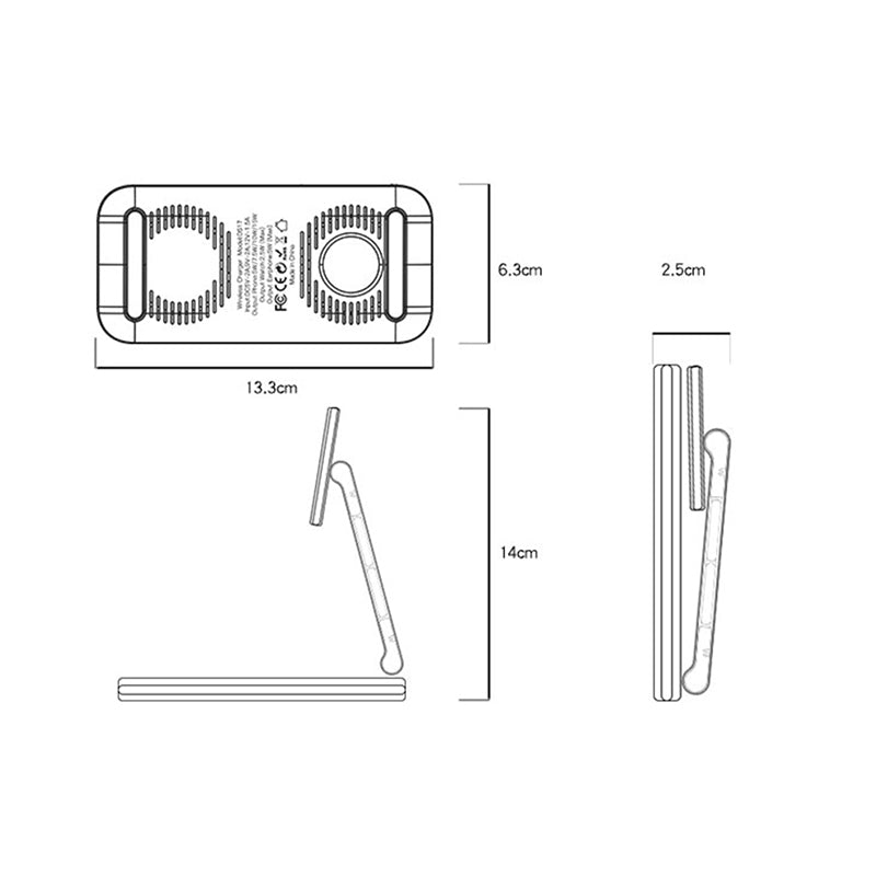 YESIDO DS17  magnetic Wireless charger holder 3IN1