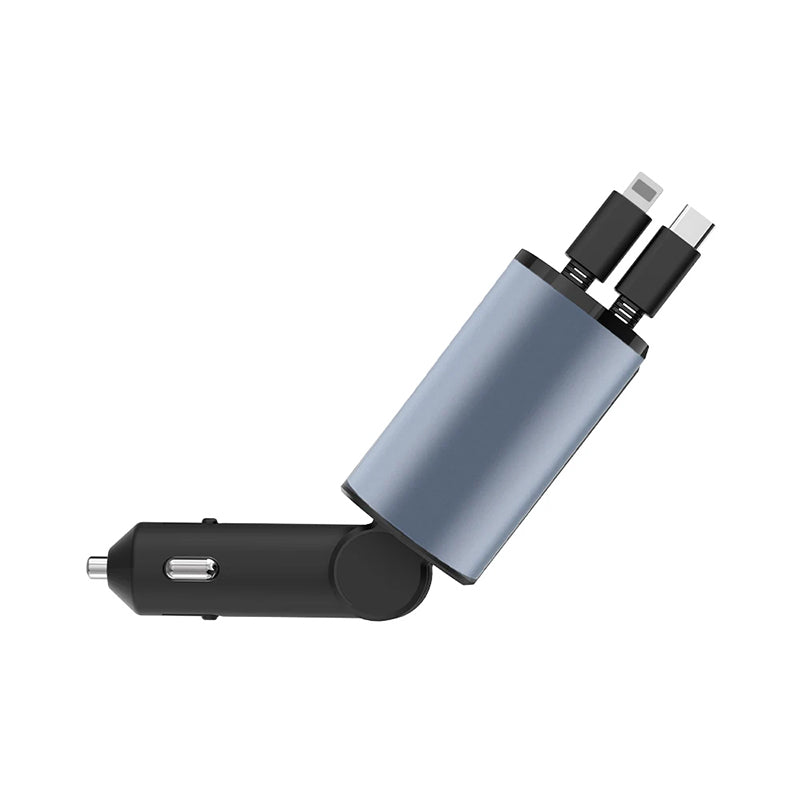 SUPER FLASHCHARGE 4-IN-1 Retractable Car Charger