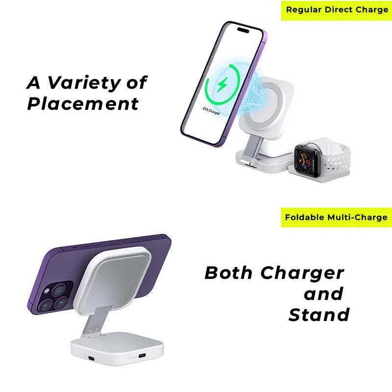 LANEX LW12 3In1 Magnetic Stand Wireless Charging