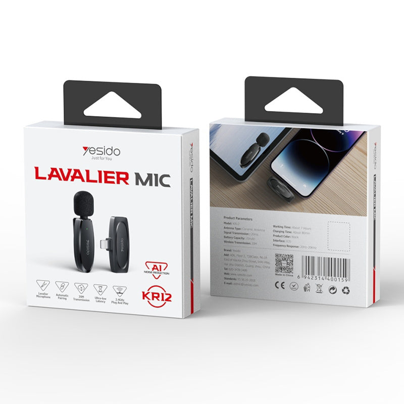 YESIDO LAVALIER MIC KR11 / KR12 / KR13 / KR14