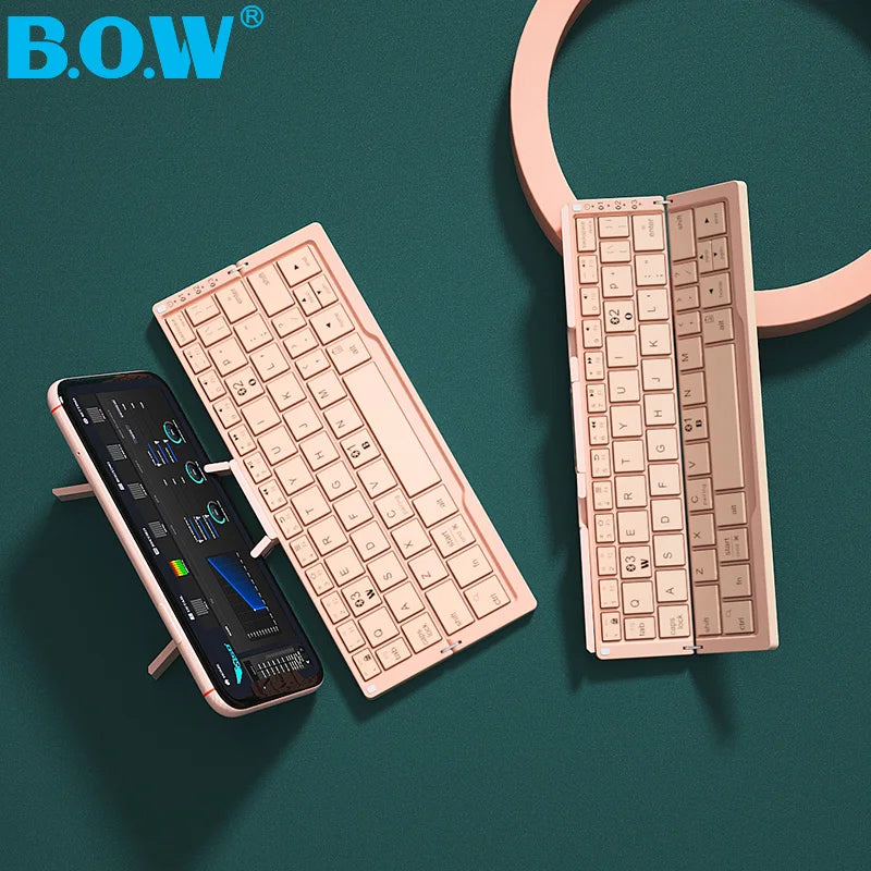 HB199 ultra-thin folding wireless three bluetooth keyboard