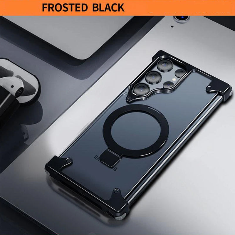 Frameless Armored Case with Kickstand Feature  for Samsung
