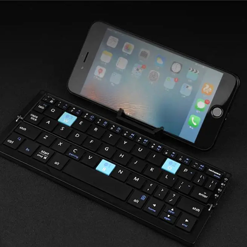 HB199 ultra-thin folding wireless three bluetooth keyboard