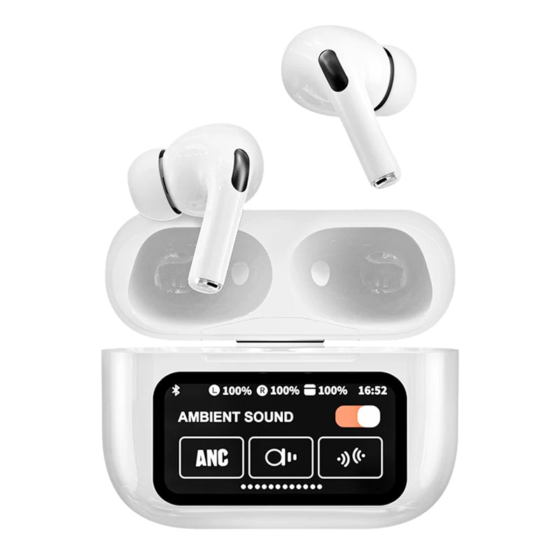 Wireless A8 earphones with LED screen