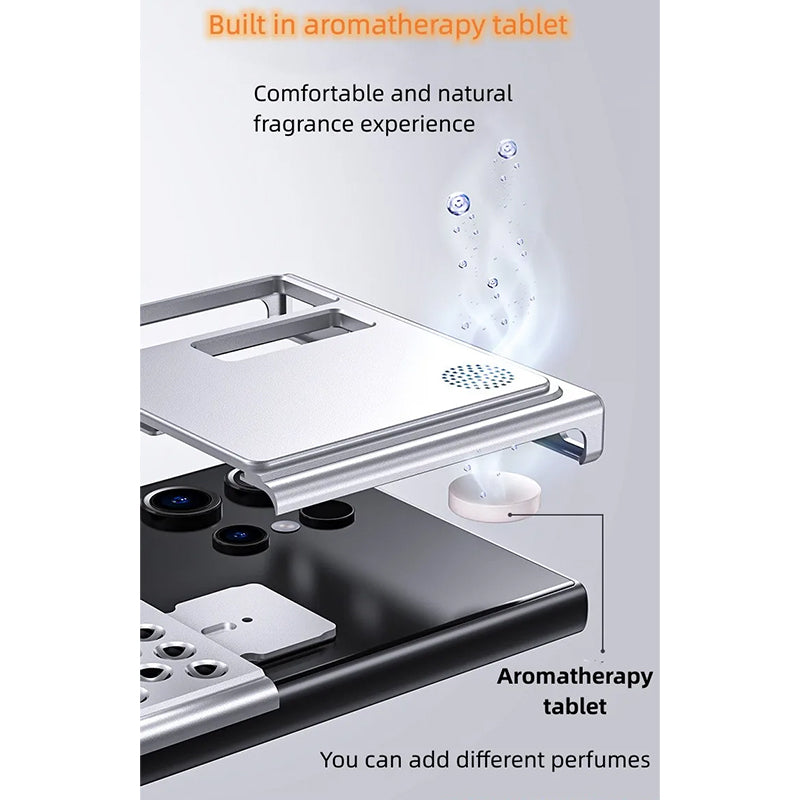 Aluminum  fragrance with cooling holes Samsung case