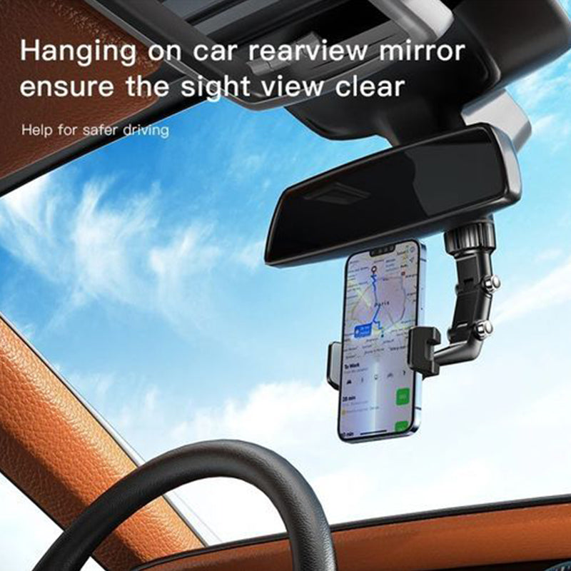 VIDVIE HC1524 Foldable Car Mount Holder with Rearview Mirror