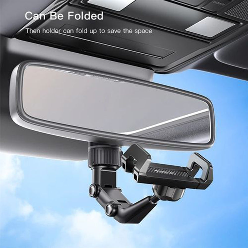 VIDVIE HC1524 Foldable Car Mount Holder with Rearview Mirror