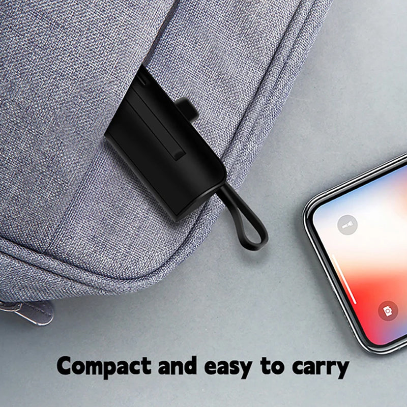 Mini Power Bank,Capsule Power Charger 5000mAh