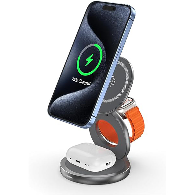 3 in 1 Foldable Wireless Charger Stand