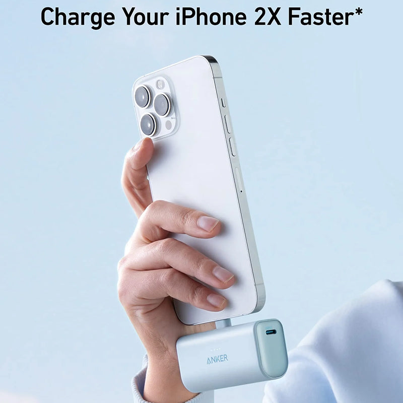 Anker A1645 Nano Power Bank (12W, Built-In Lightning Connector)