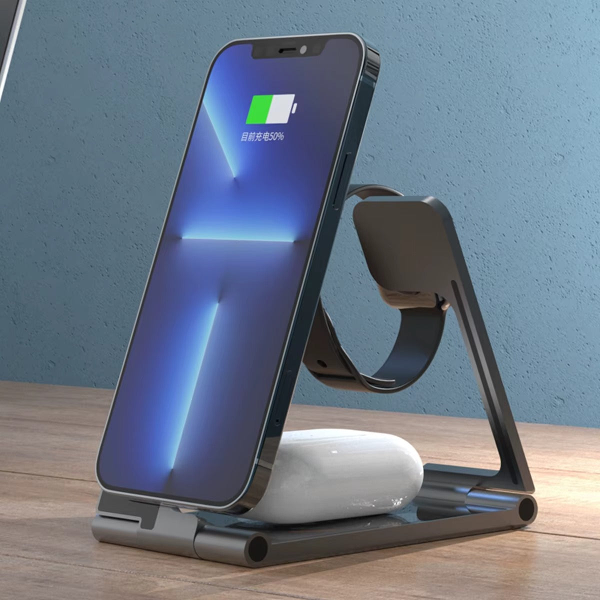 4 in 1 Multi-Function Foldable Wireless Charging Station 15W + 15W