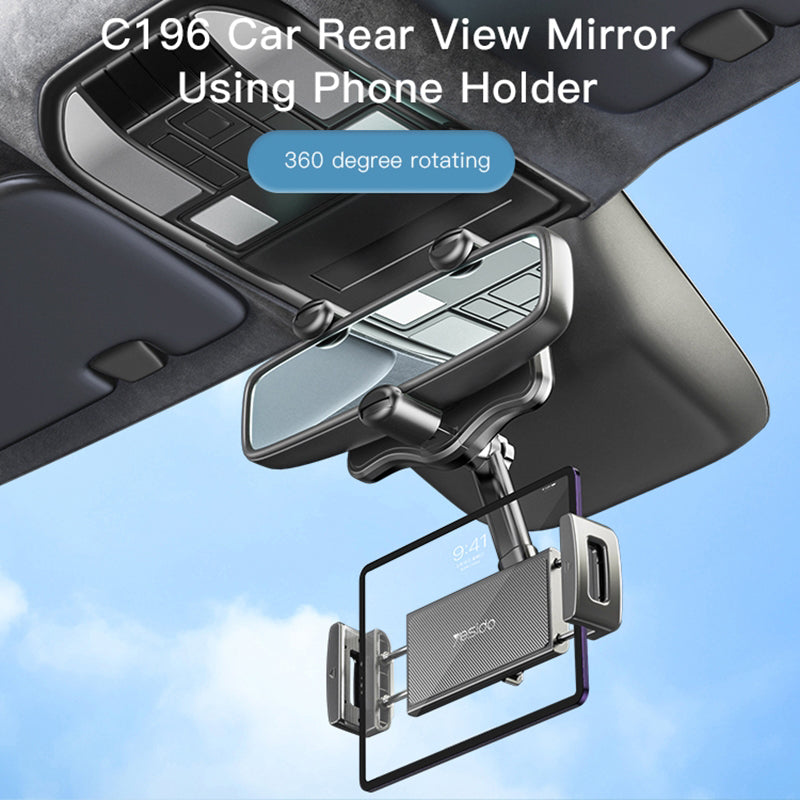 Yesido C196 Car Rearview Mirror Using Phone Holder