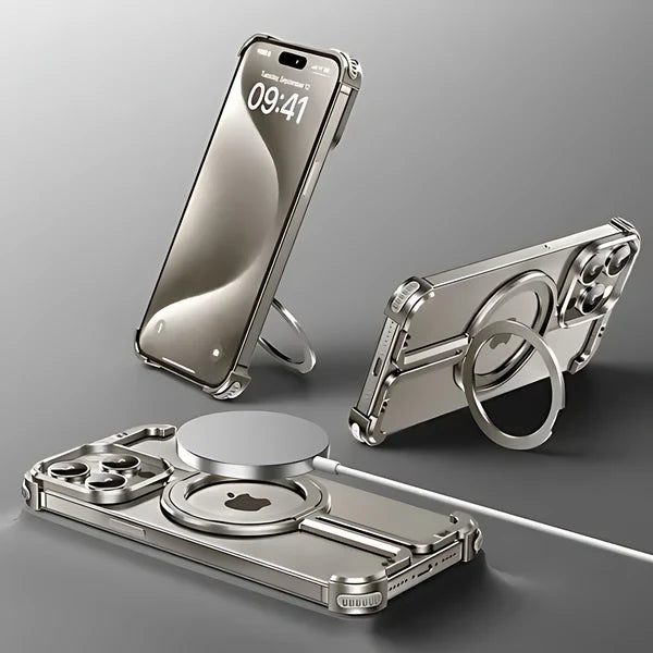 Magnetic Titanium Enclosure for iPhone