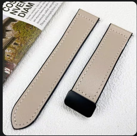 Magnetic Leather Silicone For Apple Watch Band