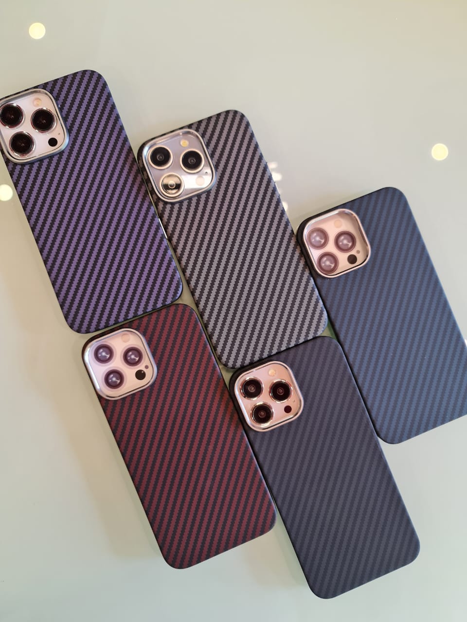 Deep Carbon Fiber Military Armor Case For iPhone