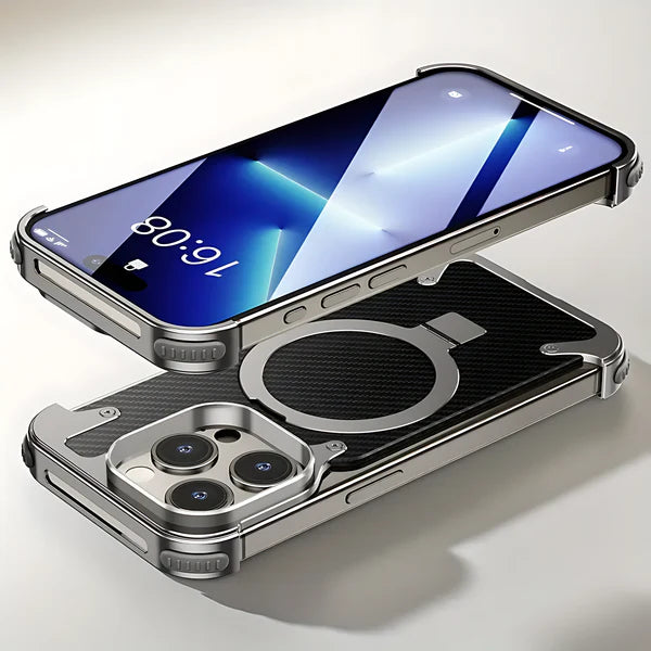 Frameless Case with Magsafe Carbon Fiber for Iphone