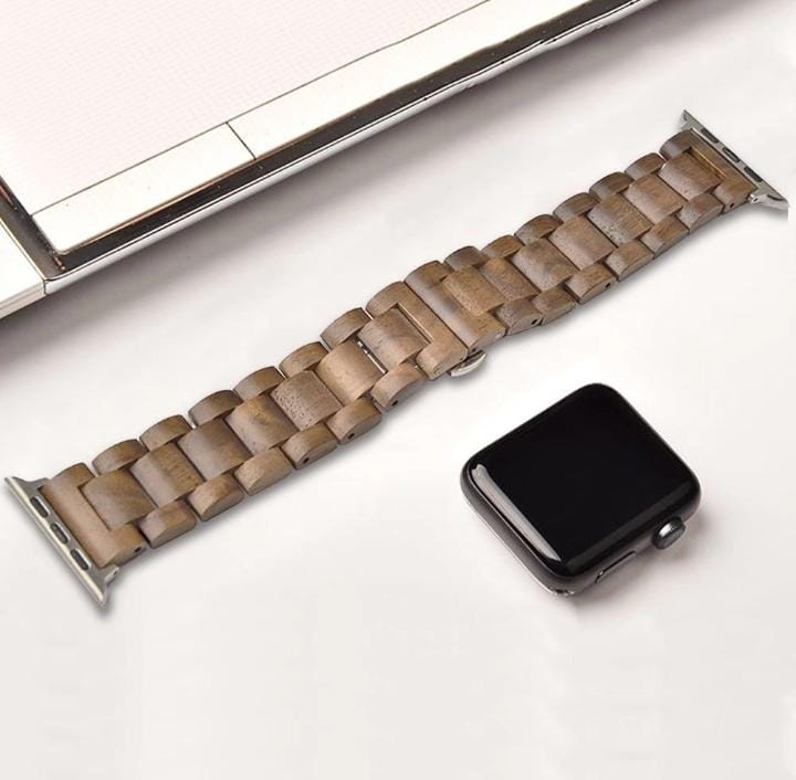 Wood Watch Band with Butterfly Buckle