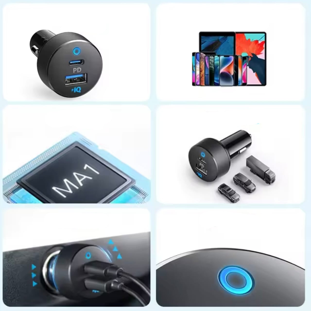 Anker A2732 (20W PD+15W) 35W USB-A & Type-C PowerDrive Car Charger