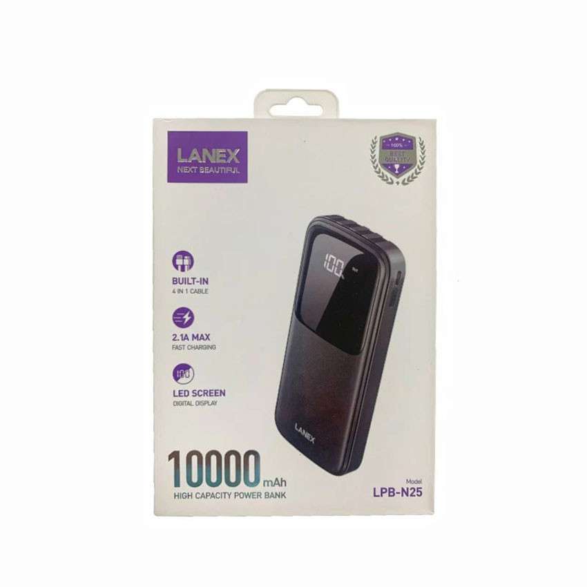 Lanex LPB-N25 HIGH CAPACITY POWER BANK 10000mAh