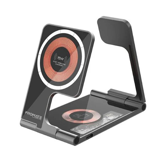 4 in 1 Multi-Function Foldable Wireless Charging Station 15W + 15W