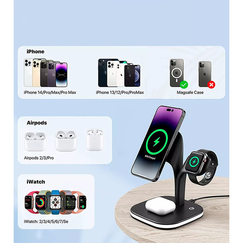 ym-ud22 5 in 1 Wireless Charging Sation