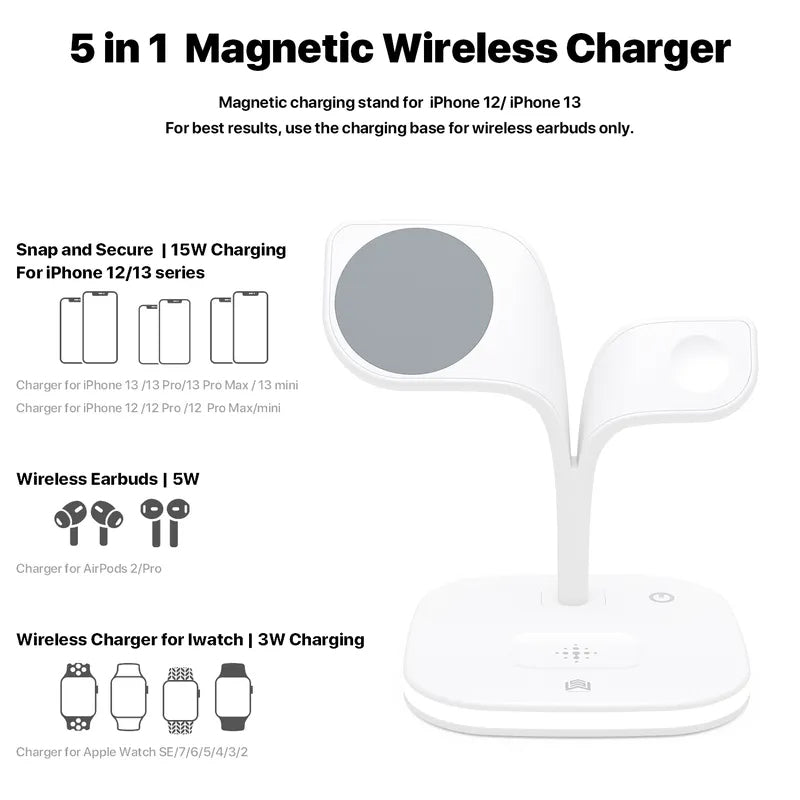 ym-ud22 5 in 1 Wireless Charging Sation